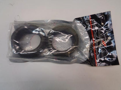 NEW PAIR OF AKA 14001S RC 1:8 OFF ROAD BUGGY I-BEAM SOFT TIRES SR