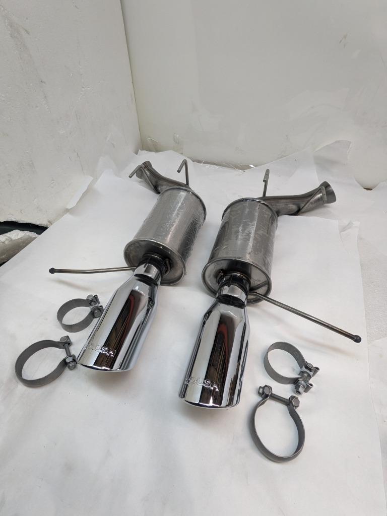 ROUSH CAT-BACK EXHAUST SYSTEM MUSTANG MUFFLER TIPS 13135230-AA NEW B2