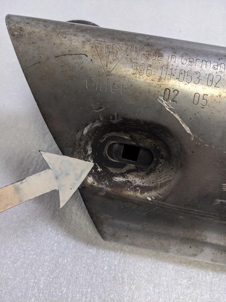 PORSCHE 99611105302 EXHAUST MUFFLER TIP LEFT FOR 02-04 911 996 USED R24