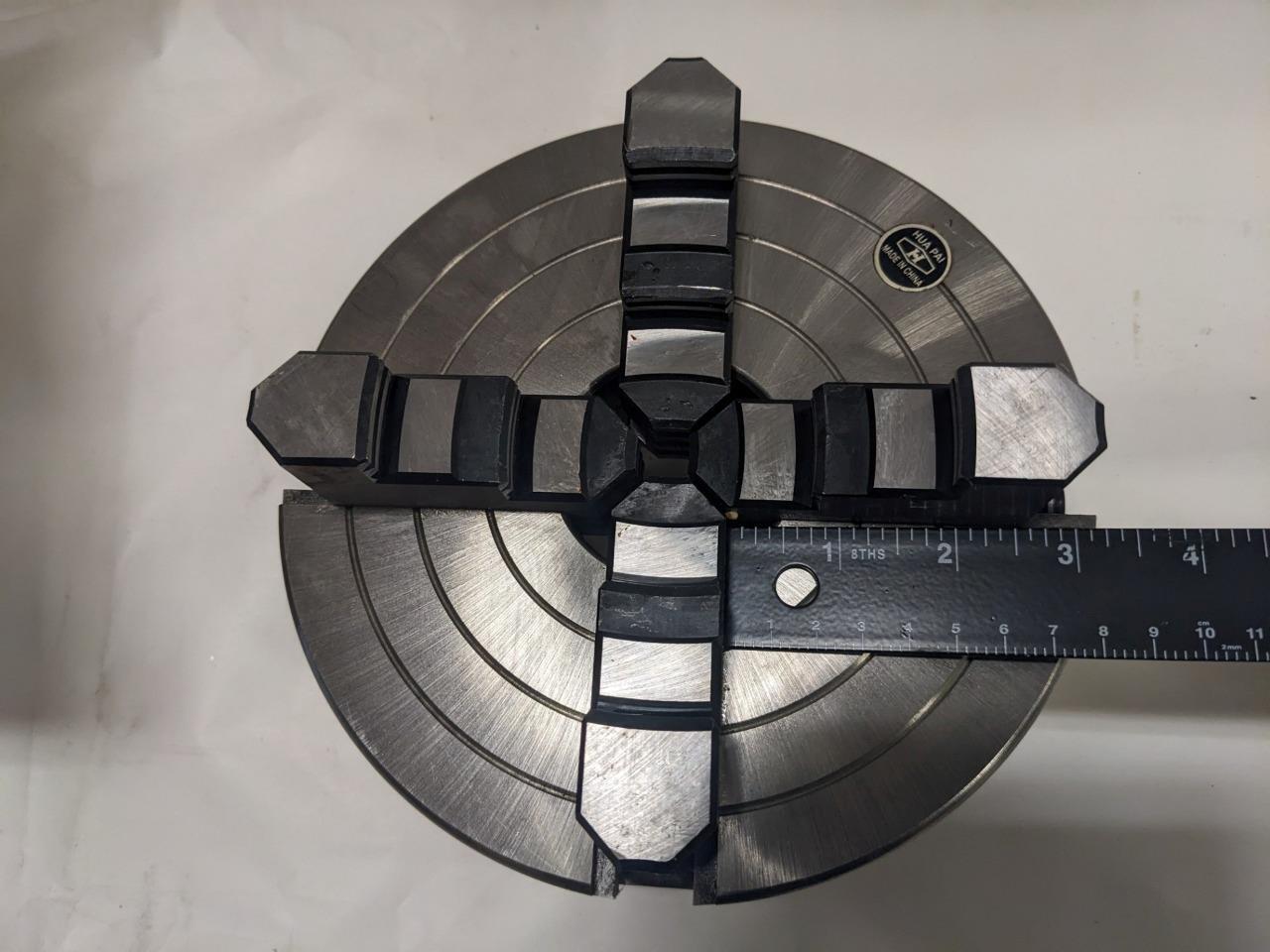 HUA PAI K72 200/D4 Manual Lathe ChucK 203.2 mm Dia 4 Jaws Independent 2000 BSRG5