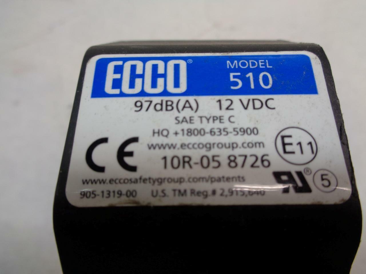 NEW ECCO 510 BACK UP ALARM 97dB 12VDC R4 TC