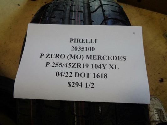 2 NEW TIRES PIRELLI P ZERO *MO MERCEDES 255 45 19 104Y XL 2035100