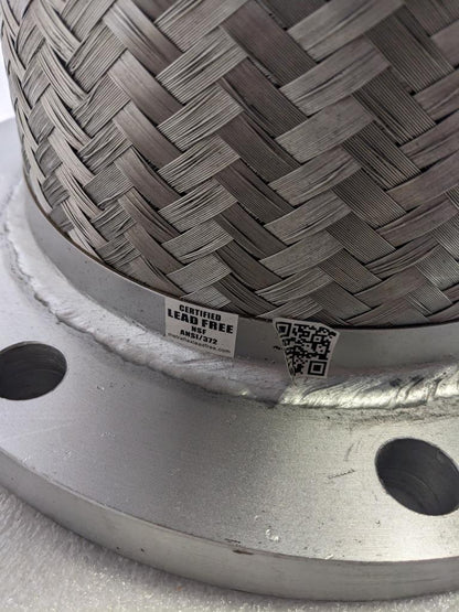 UNBRANDED BRAIDED FLEXIBLE CONNECTOR 15-3/16"X13-1/2" 8 BOLT SS NEW H1