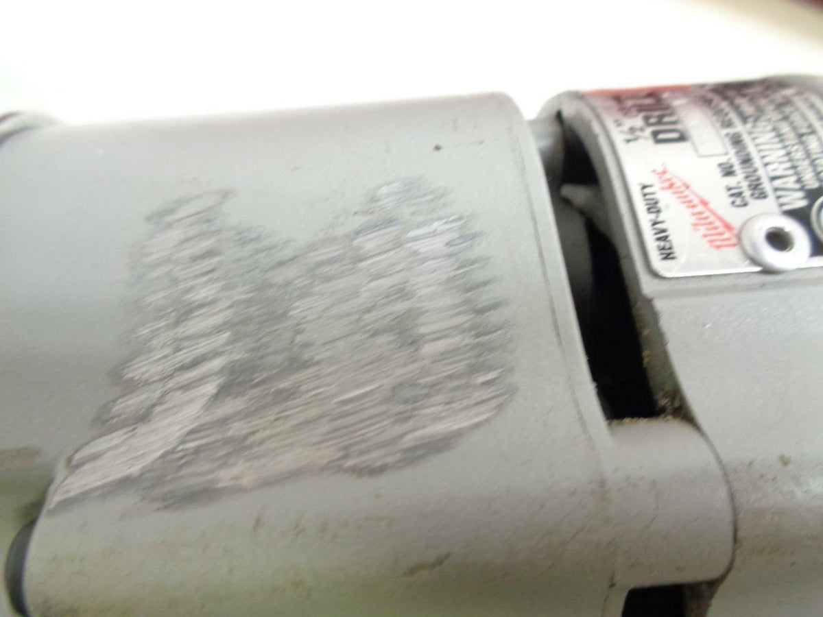 USED MILWAUKEE 1/2" HEAVY DUTY RIGHT ANGLE DRILL KIT 7AMP 3107-6 SR