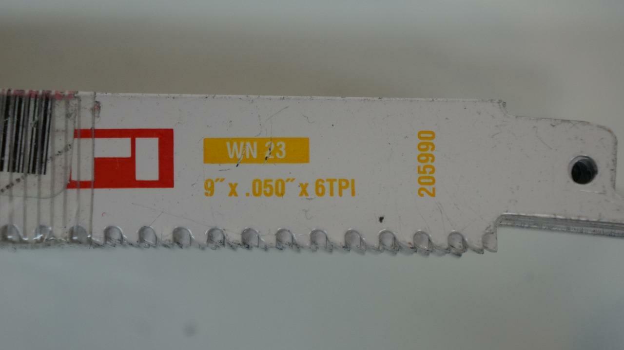 NEW 14 PACK OF HILTI 9 INCH RECIPROCATING SAW BLADES 6 TPI 205990 SP2T1