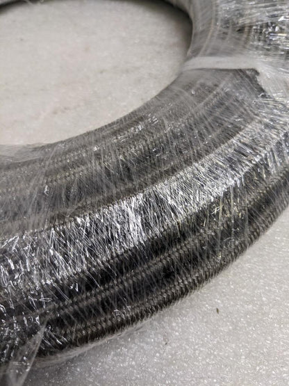 UNBRANDED BRAIDED 100' METAL HOSE 5/16" ID 7/16" OD W/ PLASTIC TUBING NEW R3T3