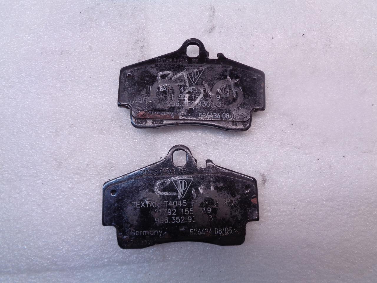 2 NEW GENUINE PORSCHE TEXTAR BRAKE PADS FITS PORSCHE 996 352 930 03 R5TF