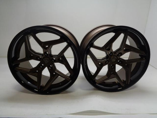 LEXANI SPYDER 20X10 5X120 ET15 BRONZE BLACK LIP 677-2010-00-15BZSSB NEW PAIR SR