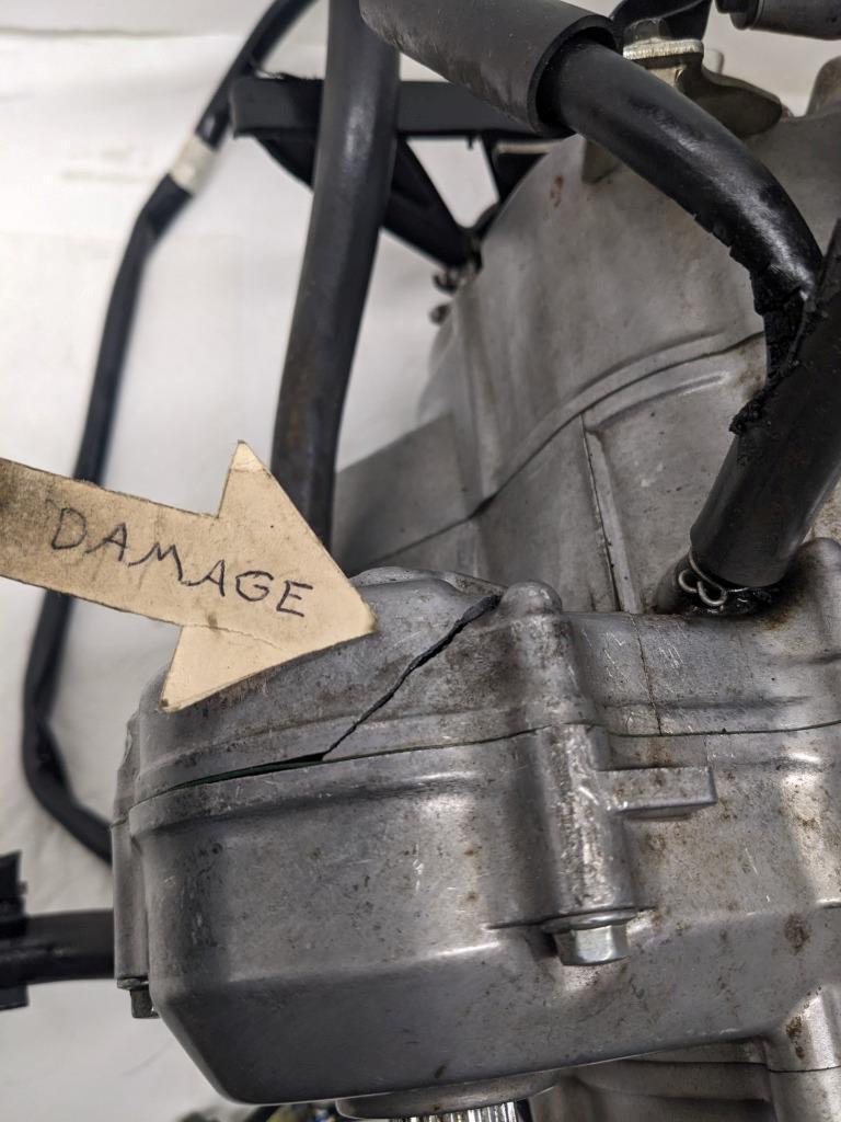 DAMAGED HONDA ATV ENGINE FOR 2004-2005 HONDA SPORTRAX 450 TRX450R 2X4 USED B2