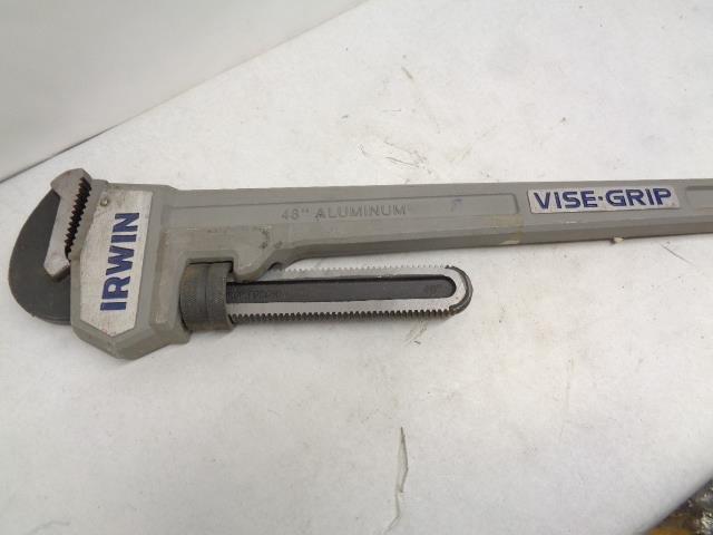 USED IRWIN VISE GRIP CAST ALUMINUM 48" PIPE WRENCH H1