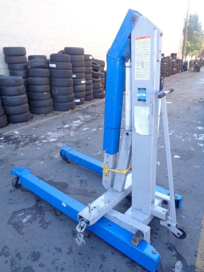 OTC 1820 4400LB DELUXE STEEL FLOOR CRANE 85" Ht 41-1/2" Lg 41-1/2" Wd