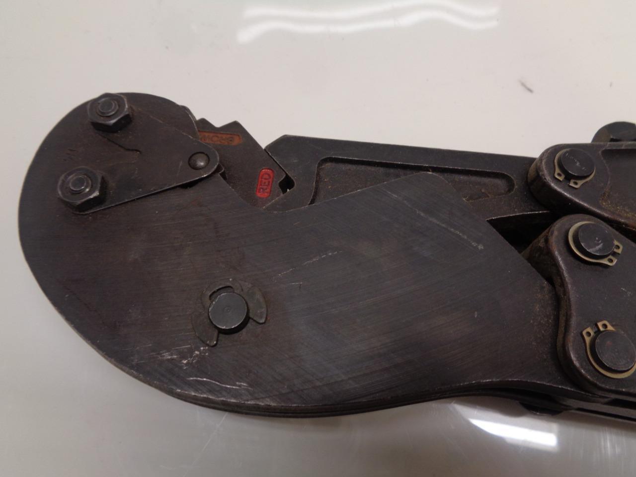 USED THOMAS & BETTS TBM5 SHURE STAKE TOOL W/ 3 COLOR-CODED DIES R27