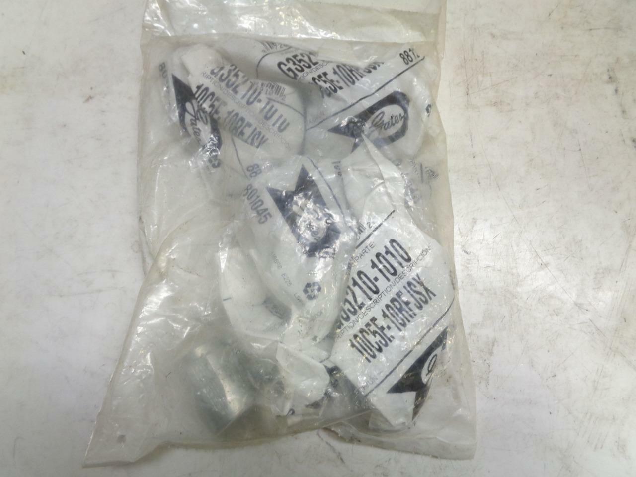 1 PACK OF 5 GATES G35210-1010 1/2" STEEL DUAL SEAT JIC & A1 FLARE COUPLING R10TD