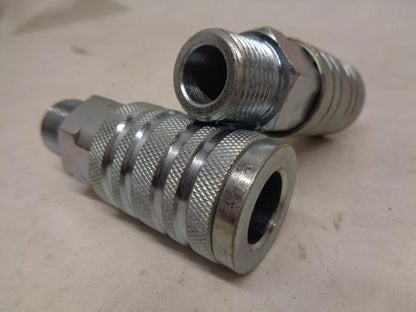 2 PACK C9 1/2" I/M/T DESIGN x 1/2" MNPT STEEL COUPLER AMFLO C9 R15T1