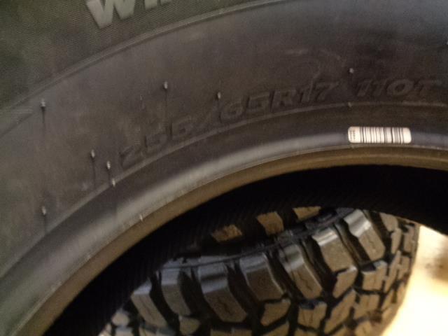1 HANKOOK WINTERPIKE X P 255 65 17 110T SL 1028937 TIRE BQ1