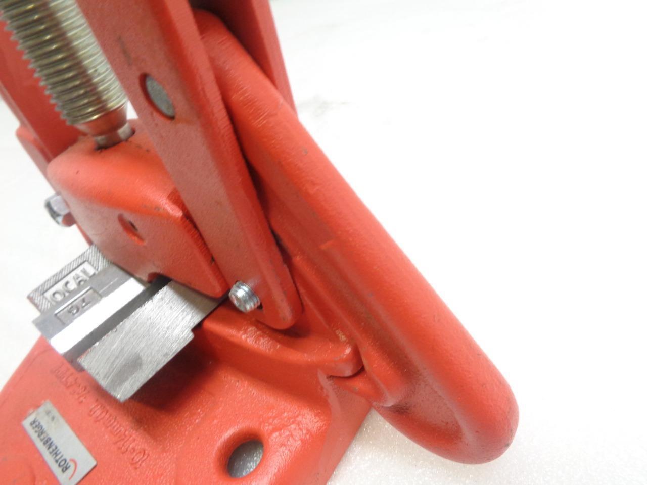 NEW ROTHENBERGER 1/8"-4" BENCH YOKE PIPE VISE 70711 H2