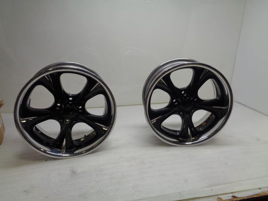 2 NEW FOOSE COUPE F228 BLACK CHROME LIP 18X8 ET-13 5X120.7 F2288806140 SR