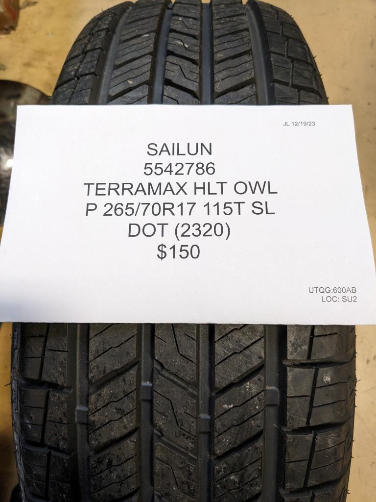 2 SAILUN TERRAMAX HLT OWL P 265 70 17 115T SL HIGHWAY TERRAIN TIRES 5542786 CQ2