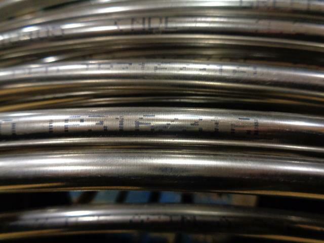 Greenville Welded TP316/316L .357/.245" Stainless Steel Tube Approx 100 Yard BSR