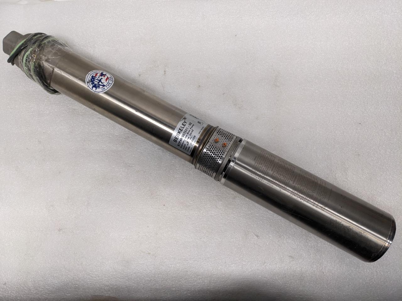 Berkeley B7P4MS07221-02 4" Submersible Pump MS Trimline Series7 GPM 3/4hp new J1