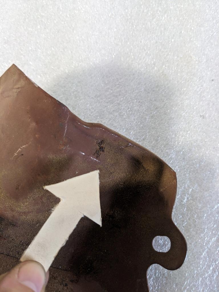 PORSCHE 53906637 LEFT ENGINE TIN COVER PLATE FOR PORSCHE 356/912 NEW R24T4