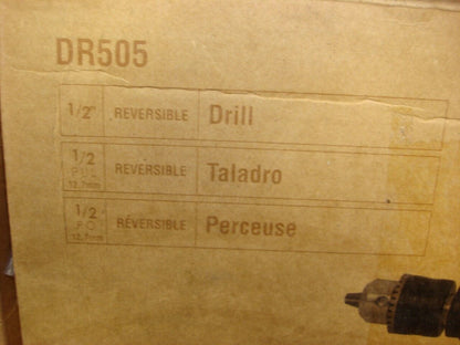 NEW ONYX DR505 REVERSIBLE 1/2" DRILL 700 RPM .50HP R22T5