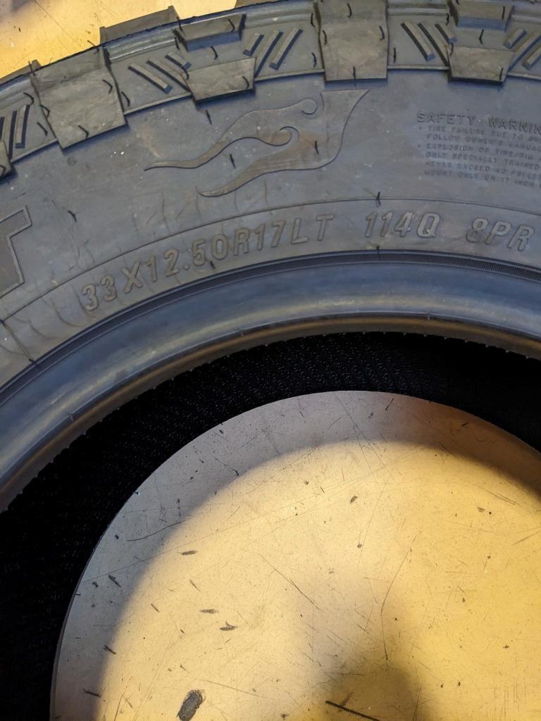 KPATOS FM 523 MT BSW LT 33 12.5 17 114Q LRD 8PLY TIRE  T0304 CQ3