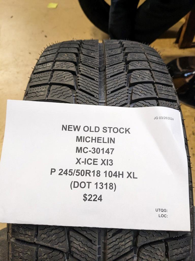 NOS MICHELIN XICE XI3 P 245 50 18 104H XL TIRE 30147 CQ2