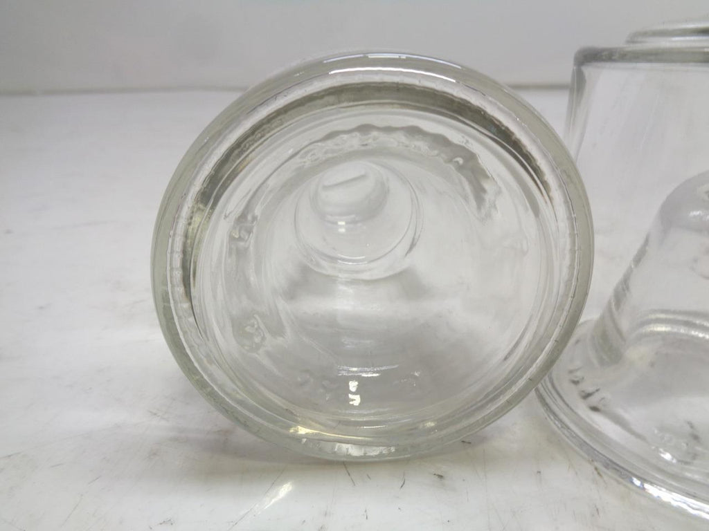 SET OF 2 BRUNI GLASS 250ML CYLINDRICAL DECANTER 12539 BOT. IMPLIABILE INF 250 SR