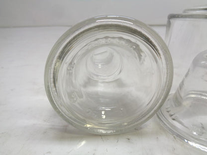 SET OF 2 BRUNI GLASS 250ML CYLINDRICAL DECANTER 12539 BOT. IMPLIABILE INF 250 SR