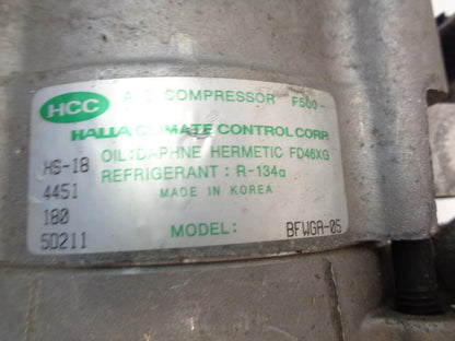 NEW HALLA-HCC BFWGA-05 AC COMPRESSOR 98-07 KIA CARNIVAL/SEDONA 3.5 V6 R2