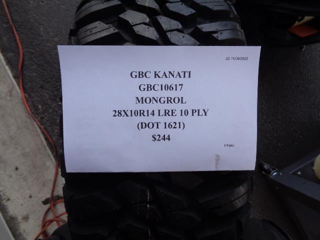 GBC KANATI MONGROL 28 10 14 LRE 10PLY ATV UTV TIRE GBC10617 AQ4