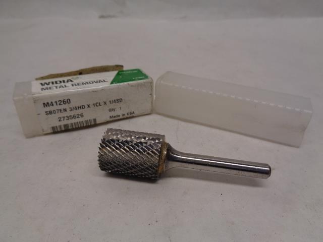 1 NEW WIDIA METAL REMOVAL SB07EN 3/4 HD X 1CL X 1/4 SD M41260 R22T6BG