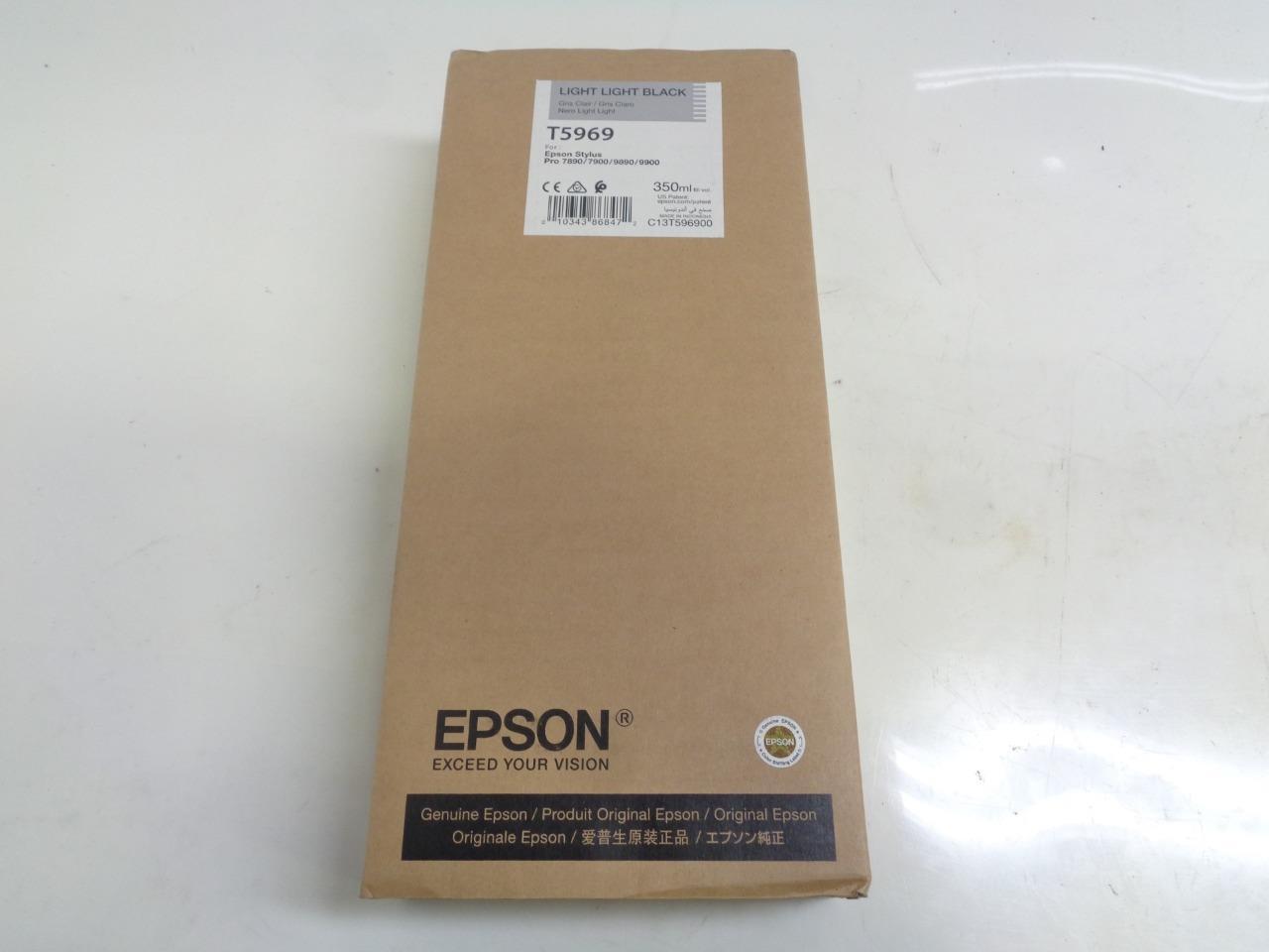NEW EPSON LIGHT LIGHT BLACK ULTRACHROME HDR INK CARTRIDGE 350ML T596900 SR