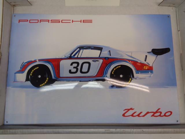 Porsche Design Driver's Selection 911 Turbo RSR 2.1 Enamel Sign 822/2000 NEW SR
