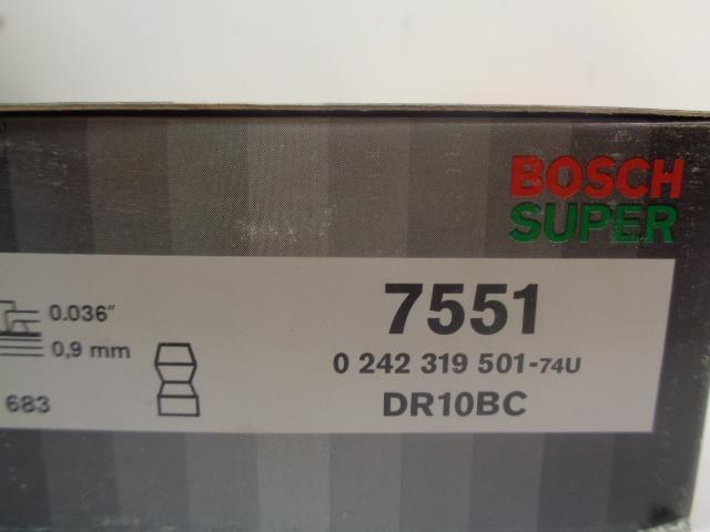 BRAND NEW BOSCH DODGE SUPER SPARK PLUG 10 PACK 7551 R13T3