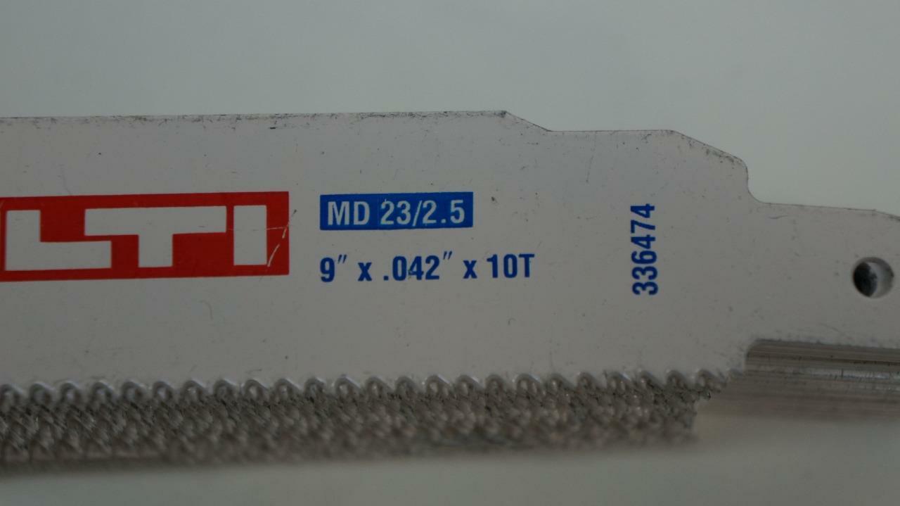 NEW 13 PACK OF HILTI 9 INCH RECIPROCATING SAW BLADES 10 TPI 336474 SP2T1