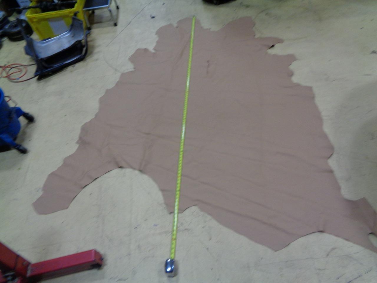 LEATHER HIDE 36.94 SQUARE FEET 3.43 SQUARE METERS TAN NEW N.1 SR