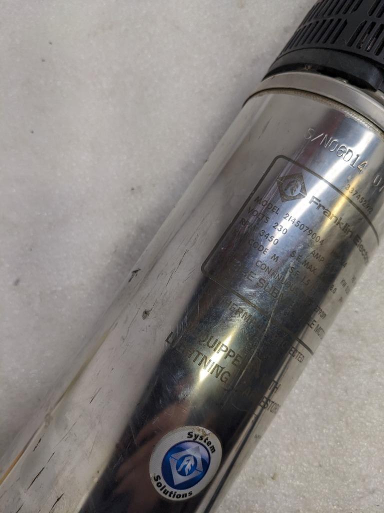 JACUZZI SUBMERSIBLE WELL WATER PUMP 3-WIRE 230V 60HZ 8GPM 3/4HP NEW H2