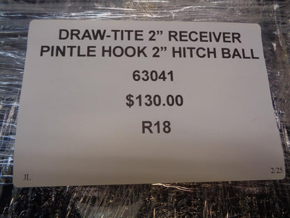 New Draw-Tite 2" Receiver Pintle Hook 2" Hitch Ball 63041 R18