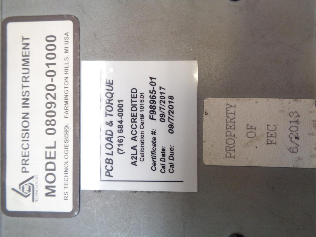 FEC TORQUE TRANSDUCER 2103 w/ INSTRUMENT CABLES TOOLS IMPACTS & CASE R22