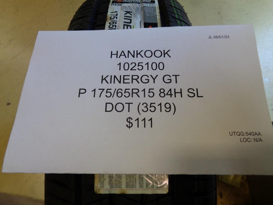 HANKOOK KINERGY GT P 175 65 15 84H SL ALL SEASON TIRES 1025100 BQ3