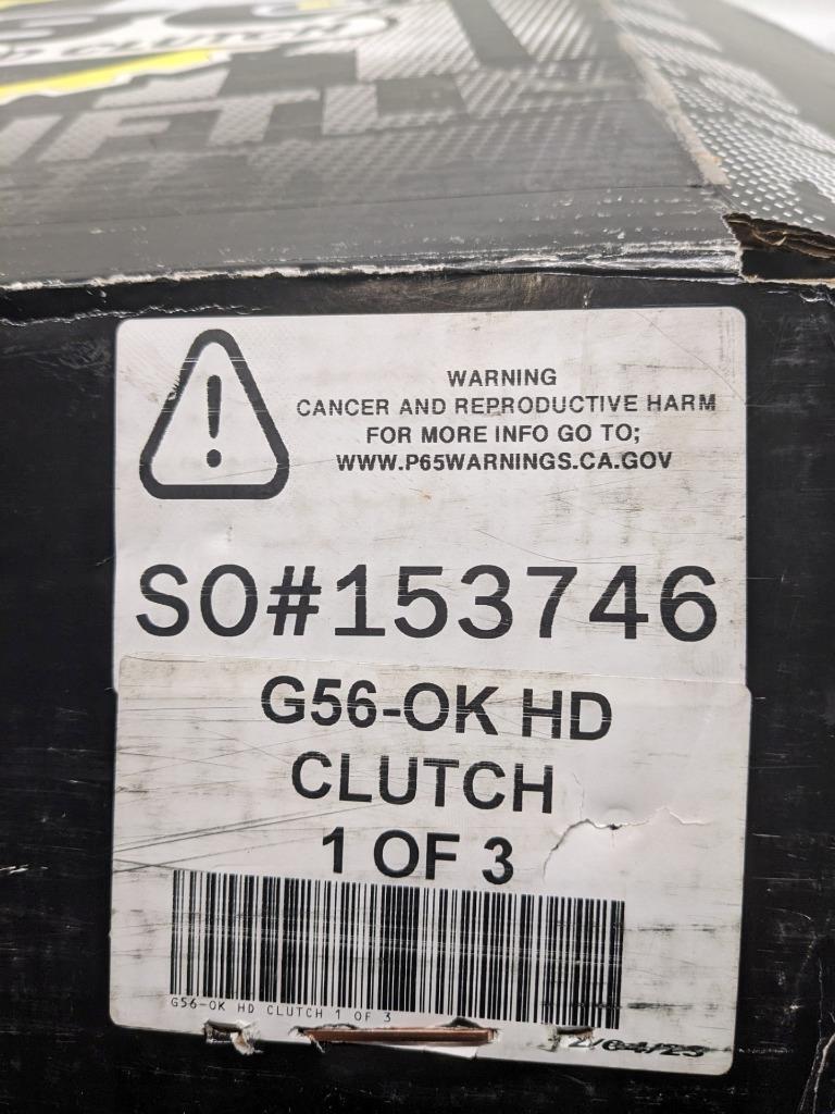 PARTIAL SBC G56-OK-HD 13" ORGANIC CLUTCH KIT FOR DODGE G56 6 SPEED TRANS NEW R3