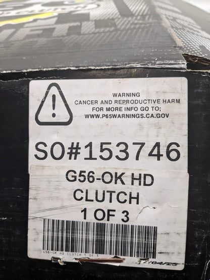 PARTIAL SBC G56-OK-HD 13" ORGANIC CLUTCH KIT FOR DODGE G56 6 SPEED TRANS NEW R3