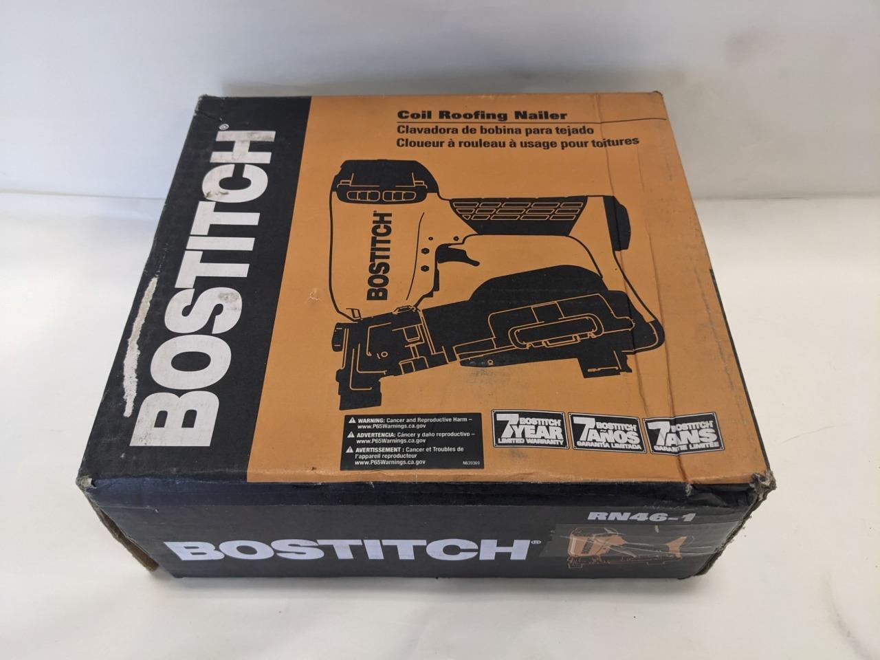 BOSTITCH PNEUMATIC COIL ROOFING NAILER RN46-1 BSR35