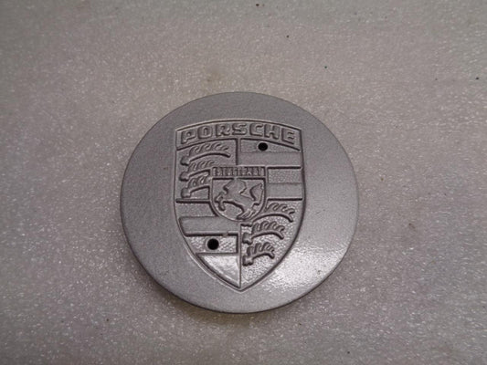 Porsche Center Cap Silver with Engraved Crest USED GENUINE 928 361 031 00 R23