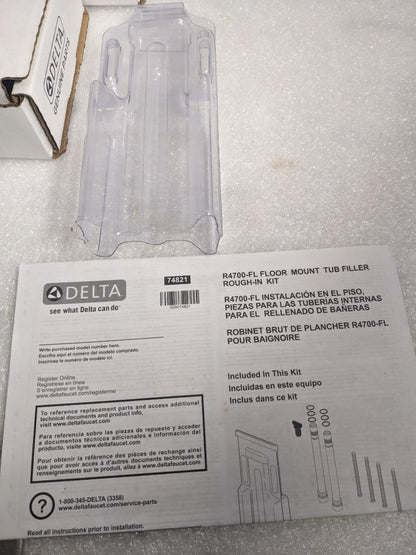 DELTA R4700-FL FLOOR MOUNTED TUB FILLED ROUGH IN VALVE NEW R27
