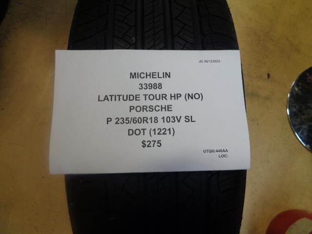 MICHELIN LATITUDE TOUR HP (NO) PORSCHE P 235 60 18 103V SL TIRE 33988 BQ3