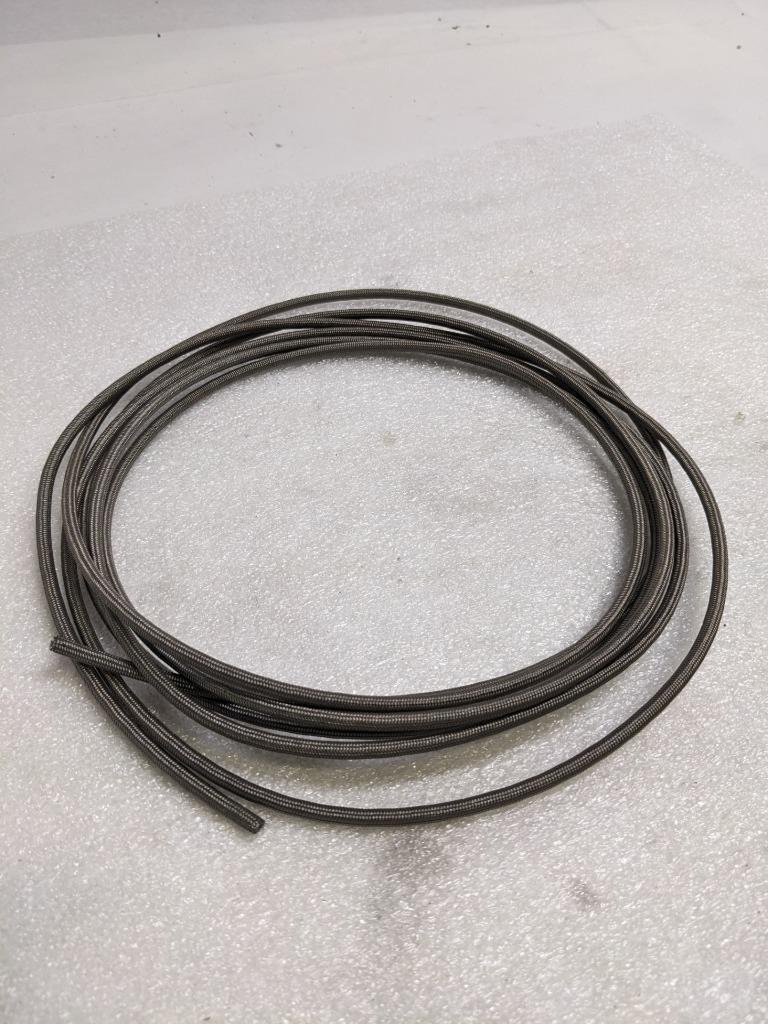UNBRANDED BRAIDED METALLIC BRAKE HOSE 14' TEFLON LINED 3/16" OD 1/16" ID NEW R3