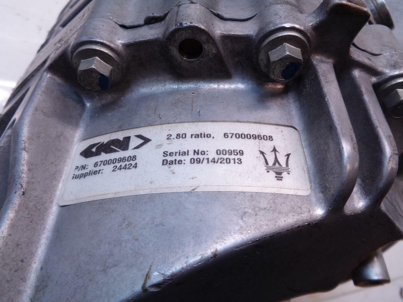 NEW GENUINE MASERATI DIFFERENTIAL ASSEMBLY FOR QUATTROPORTE/GHIBLI 670009608 K2